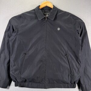 Glen Royal Golf‎ Mens Black Full Zip Jacket Lightweight Polyester Nylon Size M